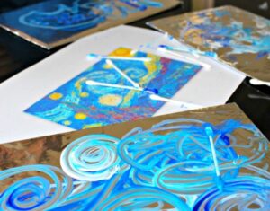 Van Goghs Starry Night Foil Paint