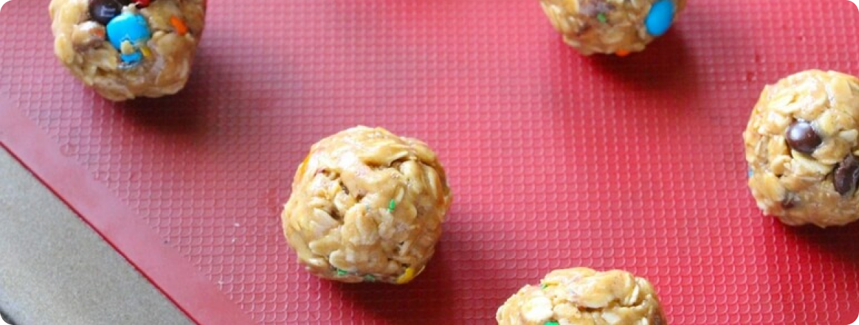 Totally tasty kid made MM energy bites