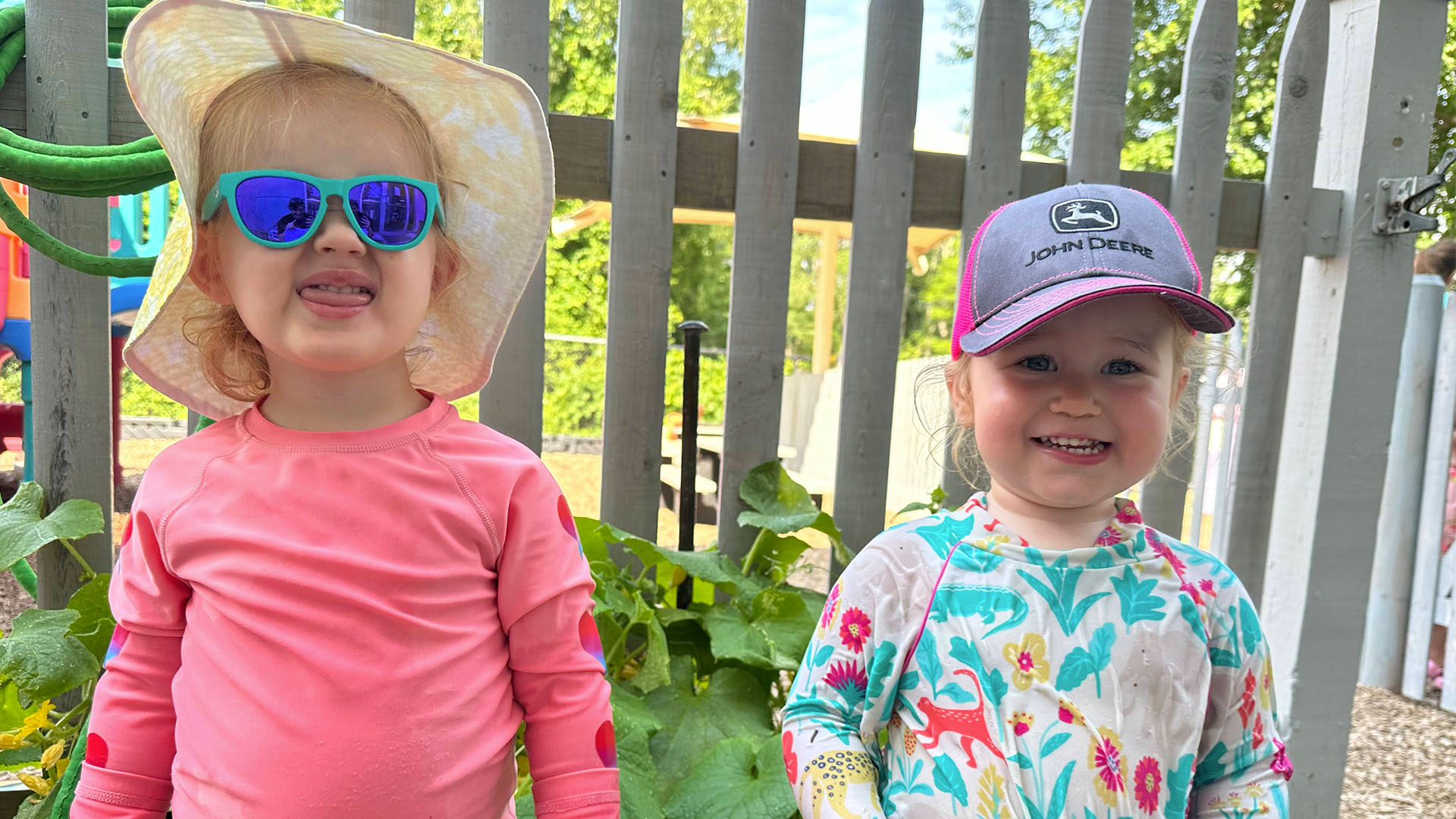 two toddlers outdoors at Magical Beginnings Learning Center